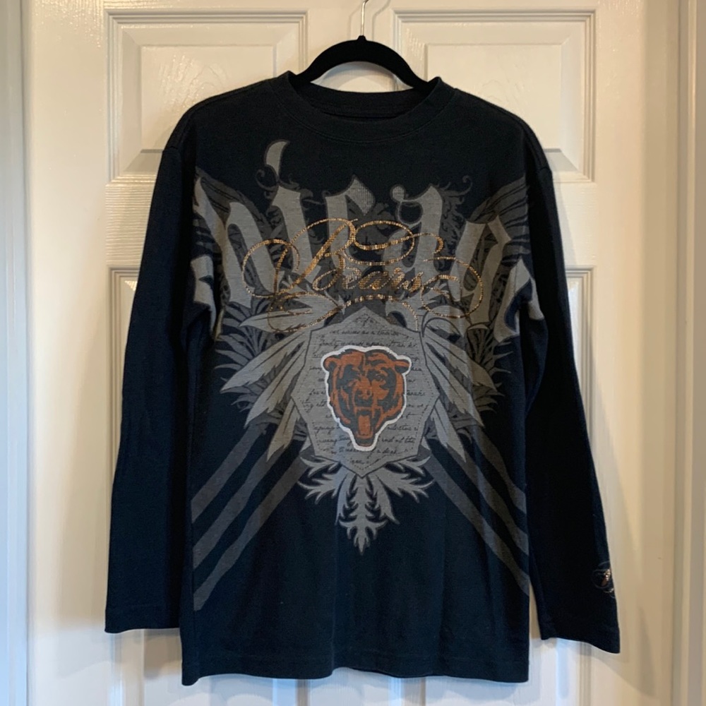 NFL Chicago Bears Waffle Knit Long Sleeve Shirt Size Medium
